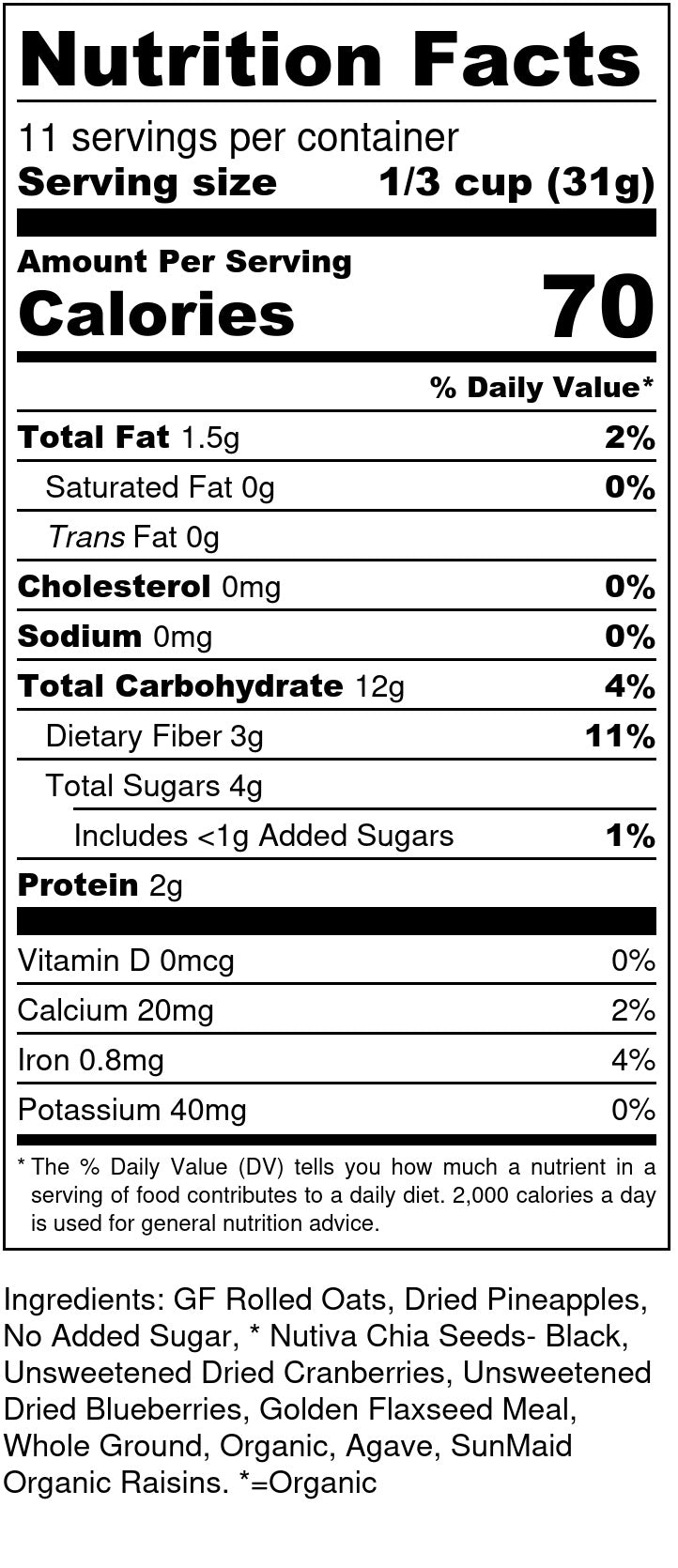 Vegan Granola NUT FREE